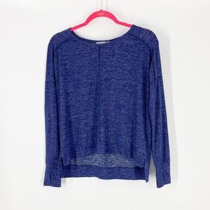 Athleta Blue Athletic Long Sleeve Tee Size XS